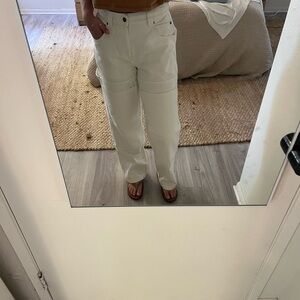 Afends White Cargo Pants